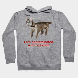 I Am Contaminated With Radiation Cursed Cat Hoodie